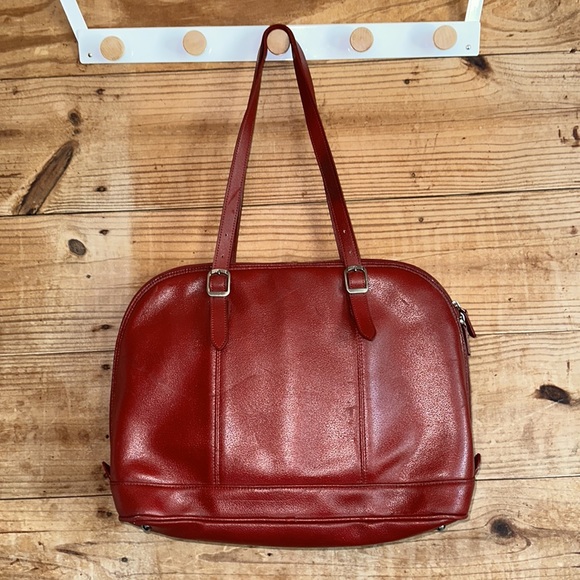 El Portal Red Leather Bag - Picture 3 of 13
